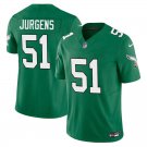 Philadelphia Eagles #51 Cam Jurgens Kelly Green Limited Stitched Jersey