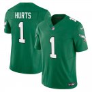 Philadelphia Eagles #1 Jalen Hurts Kelly Green Limited Stitched Jersey