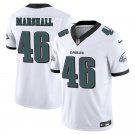 Philadelphia Eagles #46 Terrace Marshall White Limited Stitched Jersey