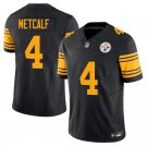 Pittsburgh Steelers #4 DK Metcalf Black Yellow Limited Stitched Jersey