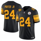 Pittsburgh Steelers #24 Joey Porter Jr Black Yellow Limited Stitched Jersey