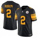 Pittsburgh Steelers #2 Mason Rudolph Black Yellow Limited Stitched Jersey