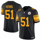 Pittsburgh Steelers #51 Nick Herbig Black Yellow Limited Stitched Jersey