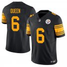 Pittsburgh Steelers #6 Patrick Queen Black Yellow Limited Stitched Jersey