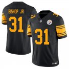 Pittsburgh Steelers #31 Beanie Bishop Jr Black Yellow Limited Stitched Jersey