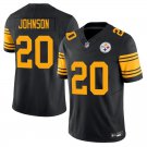 Pittsburgh Steelers #20 Kaleb Johnson Black Yellow Limited Stitched Jersey