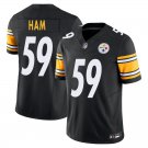 Pittsburgh Steelers #59 Jack Ham Black Limited Stitched Jersey
