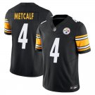 Pittsburgh Steelers #4 DK Metcalf Black Limited Stitched Jersey