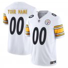 Pittsburgh Steelers #00 Custom Name And Number White Limited Stitched Jersey