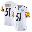 Pittsburgh Steelers #51 Nick Herbig White Limited Stitched Jersey