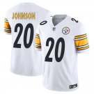 Pittsburgh Steelers #20 Kaleb Johnson White Limited Stitched Jersey