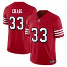 San Francisco 49ers #33 Roger Craig Red Throwback Limited Stitched Jersey
