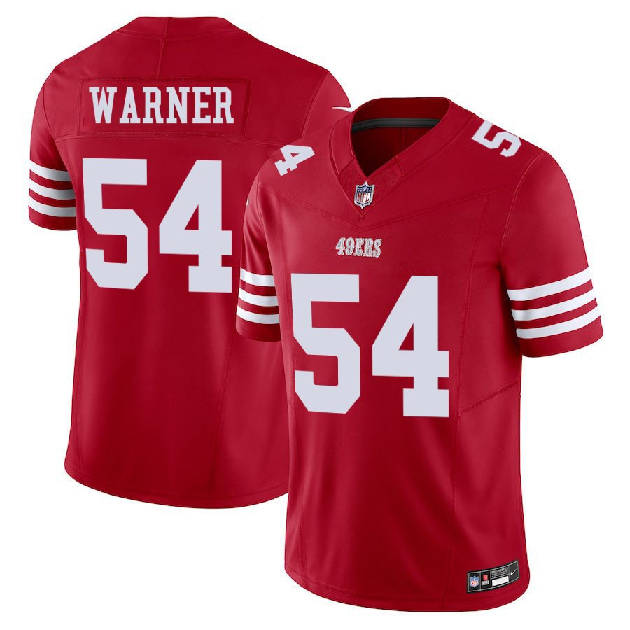 San Francisco 49ers #54 Fred Warner Red Limited Stitched Jersey