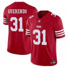San Francisco 49ers #31 Isaac Guerendo Red Limited Stitched Jersey