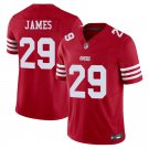 San Francisco 49ers #29 Jordan James Red Limited Stitched Jersey