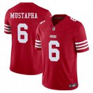 San Francisco 49ers #6 Malik Mustapha Red Limited Stitched Jersey