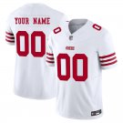San Francisco 49ers #00 Custom Name And Number White Limited Stitched Jersey