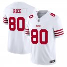 San Francisco 49ers #80 Jerry Rice White Limited Stitched Jersey