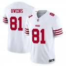 San Francisco 49ers #81 Terrell Owens White Limited Stitched Jersey