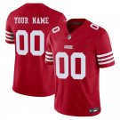 San Francisco 49ers #00 Custom Name And Number Red Limited Stitched Jersey