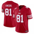 San Francisco 49ers #81 Terrell Owens Red Limited Stitched Jersey