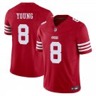 San Francisco 49ers #8 Steve Young Red Limited Stitched Jersey