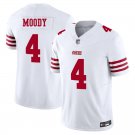 San Francisco 49ers #4 Jake Moody White Limited Stitched Jersey