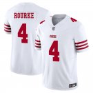 San Francisco 49ers #4 Kurtis Rourke White Limited Stitched Jersey