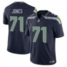 Seattle Seahawks #71 Walter Jones Navy Limited Stitched Jersey