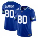 Seattle Seahawks #80 Steve Largent Royal Blue Limited Stitched Jersey