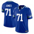 Seattle Seahawks #71 Walter Jones Royal Blue Limited Stitched Jersey
