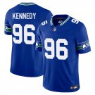 Seattle Seahawks #96 Cortez Kennedy Royal Blue Limited Stitched Jersey