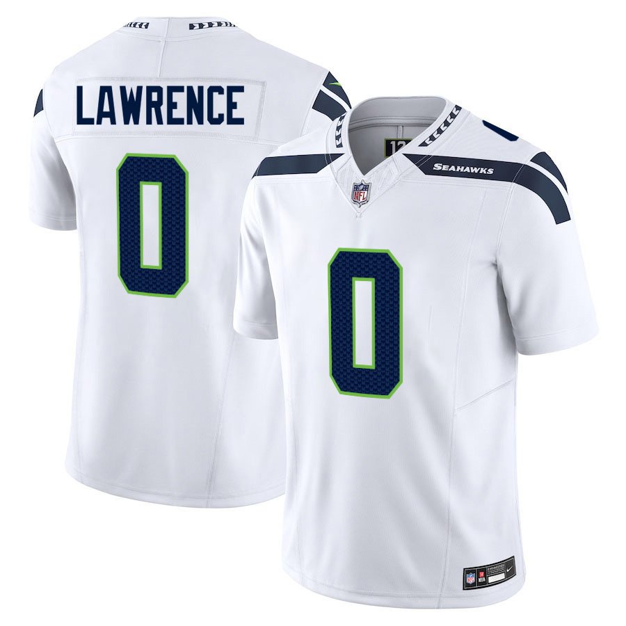 Seattle Seahawks #0 DeMarcus Lawrence White Limited Stitched Jersey