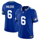 Seattle Seahawks #6 Jalen Milroe Royal Blue Limited Stitched Jersey