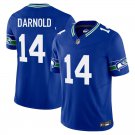 Seattle Seahawks #14 Sam Darnold Royal Blue Limited Stitched Jersey