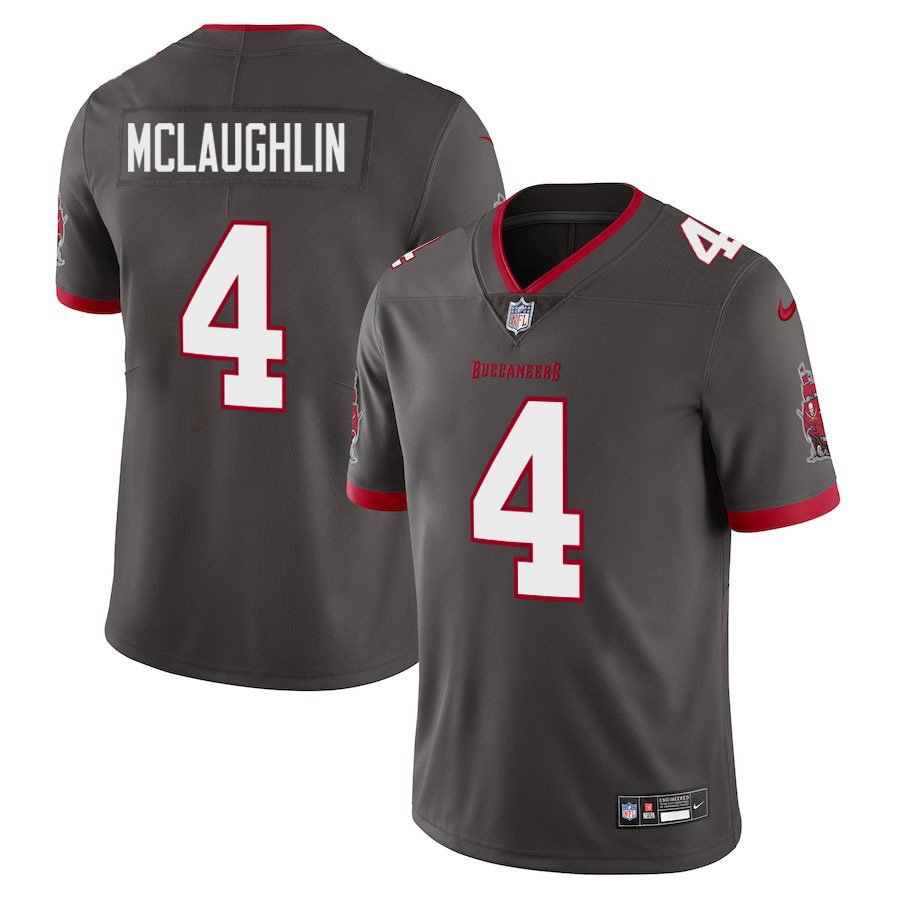 Tampa Bay Buccaneers #4 Chase McLaughlin Grey Limited Stitched Jersey