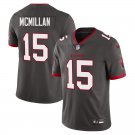 Tampa Bay Buccaneers #15 Jalen McMillan Grey Limited Stitched Jersey