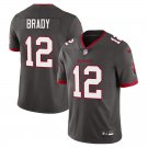 Tampa Bay Buccaneers #12 Tom Brady Grey Limited Stitched Jersey