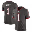 Tampa Bay Buccaneers #1 Rachaad White Grey Limited Stitched Jersey