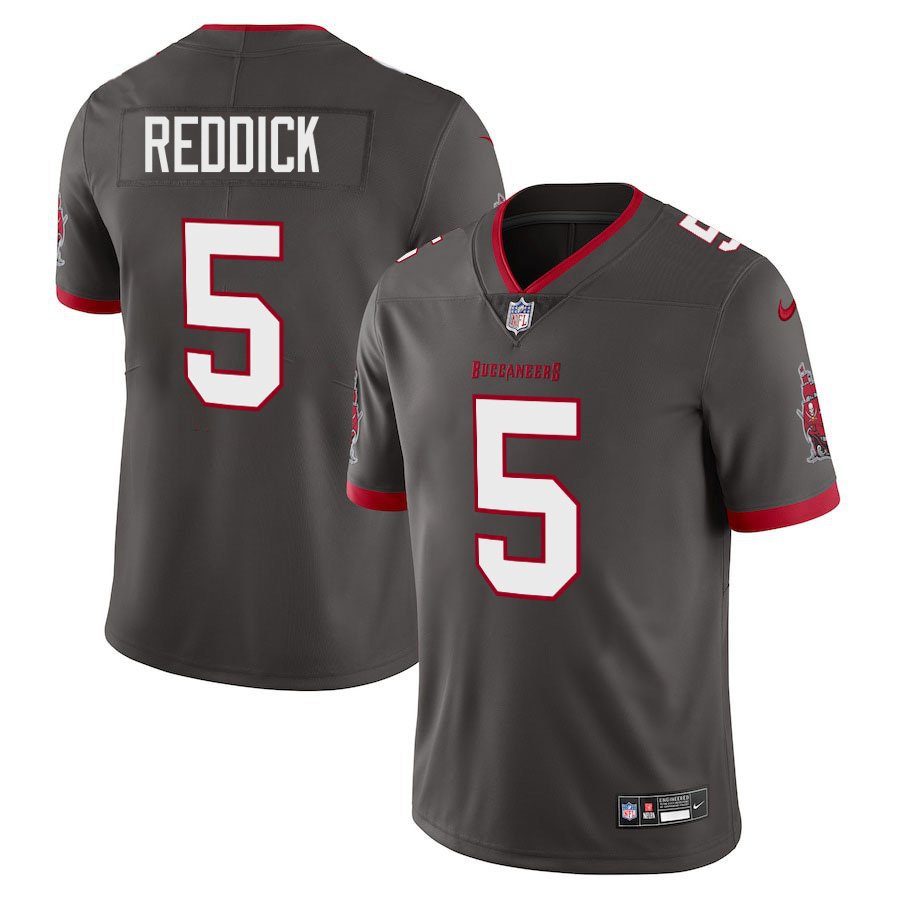 Tampa Bay Buccaneers #5 Haason Reddick Grey Limited Stitched Jersey