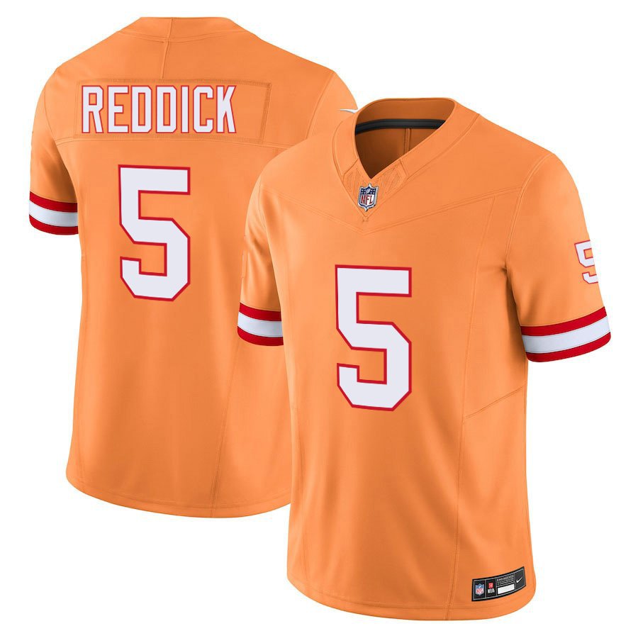 Tampa Bay Buccaneers #5 Haason Reddick Orange Limited Stitched Jersey
