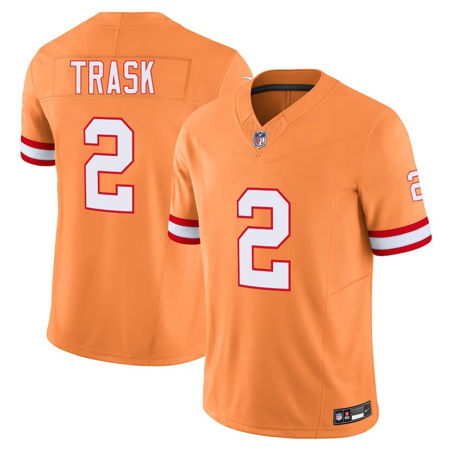 Tampa Bay Buccaneers #2 Kyle Trask Orange Limited Stitched Jersey