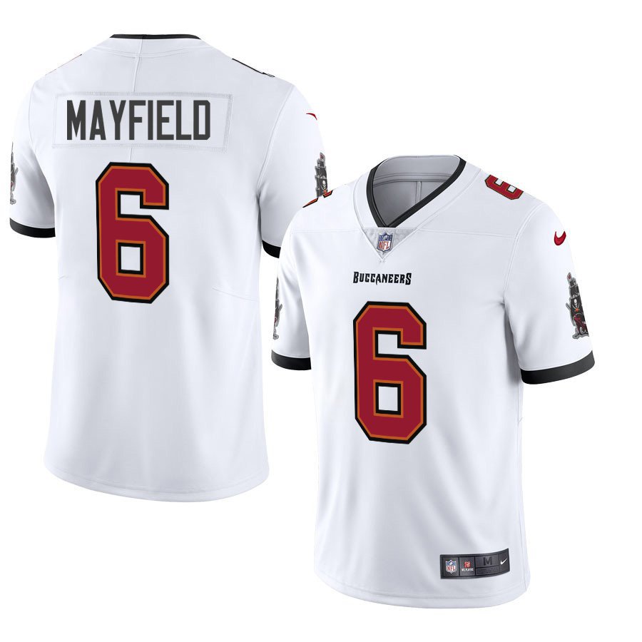 Tampa Bay Buccaneers #6 Baker Mayfield White Limited Stitched Jersey