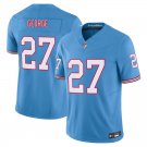 Tennessee Titans #27 Eddie George Light Blue Limited Stitched Jersey