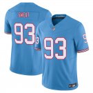 Tennessee Titans #93 T'Vondre Sweat Light Blue Limited Stitched Jersey
