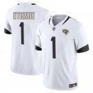 Jacksonville Jaguars #1 Travis Etienne White Limited Stitched Jersey