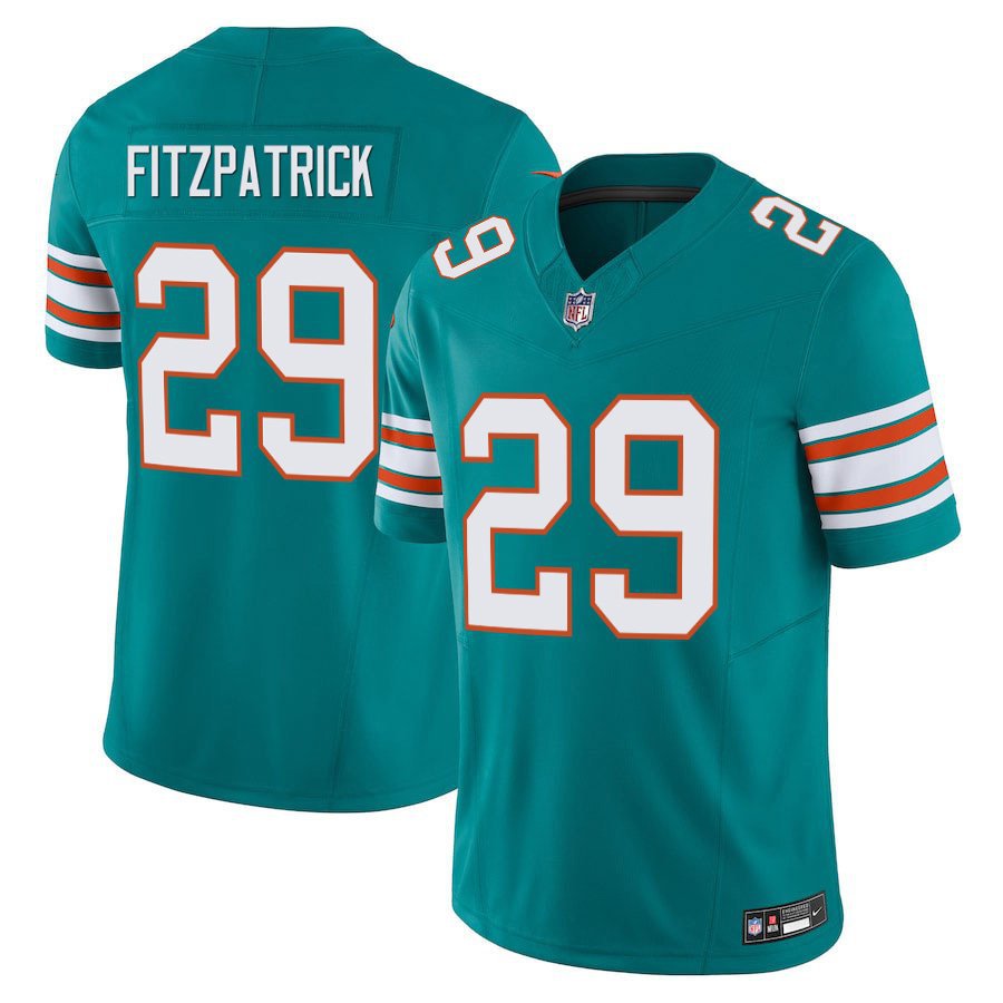 Miami Dolphins #29 Minkah Fitzpatrick Aqua Alternate Limited Stitched Jersey