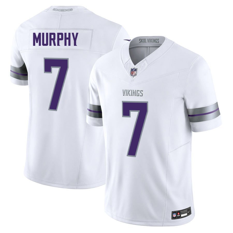 Minnesota Vikings #7 Byron Murphy White Limited Stitched Jersey