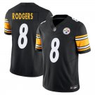 Pittsburgh Steelers #8 Aaron Rodgers Black Limited Stitched Jersey