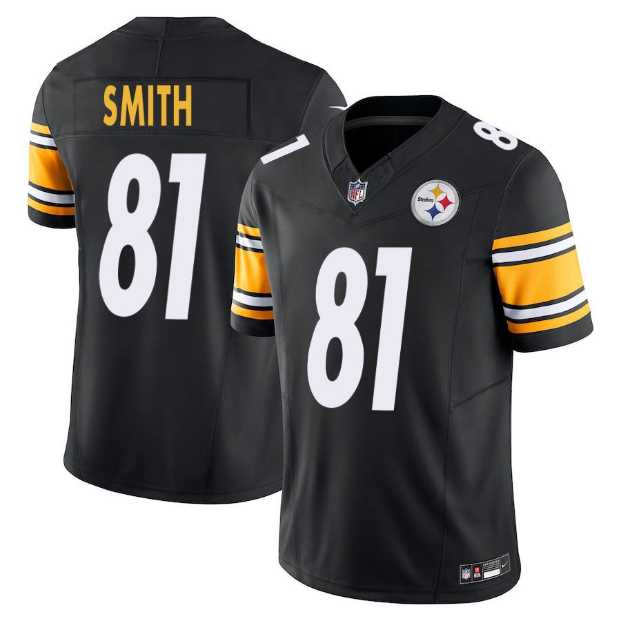Pittsburgh Steelers #81 Jonnu Smith Black Limited Stitched Jersey